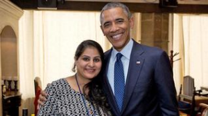 charu khurana with barack obama